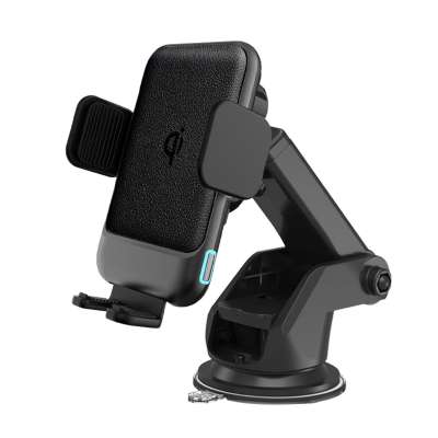 Hot product fully automatic smart sensor wireless car charger mount holder with type c charging port