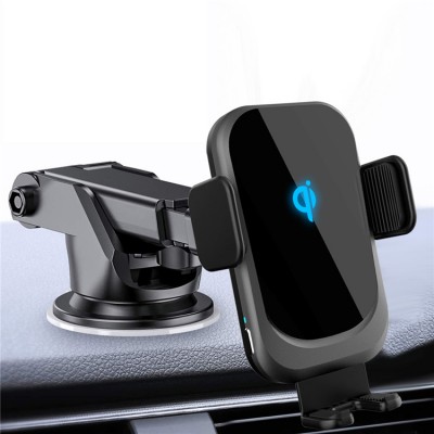 Fully Automatic Coil Induction Wireless Charger For iPhone Xs Huawei LG 15W Car Mount Wireless Charger