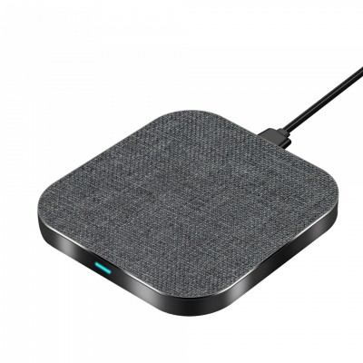 2019 most selling product Qi certified fabric fast wireless charger for Samsung S10