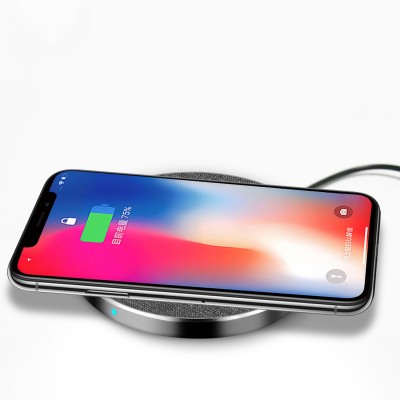 Aluminum Type USB C Wireless Mobile Phones Charger Qi 10W Fast Wireless Charger Pad for Samsung S10